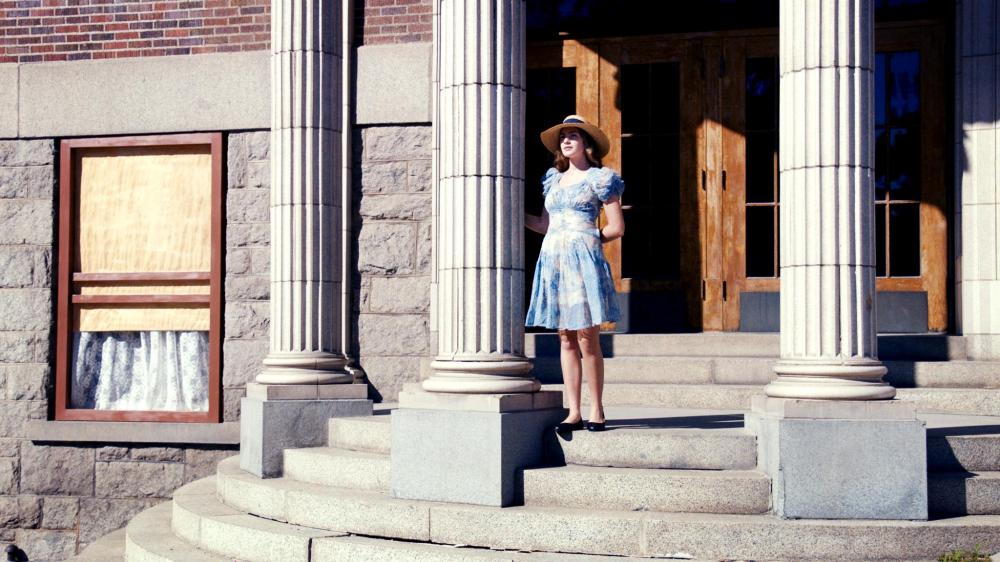 Wim Wenders: „Girl on Stairs“, Butte/Montana