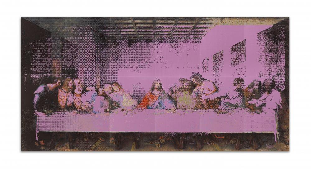 Ai Weiwei, The Last Supper in Pink, 2022, Legosteine, 344.8 x 689.7 cm