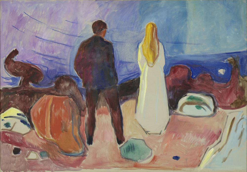 Edvard Munch, To mennesker. De ensomme (Two Human Beings (The Lonely Ones)), ca.  1935