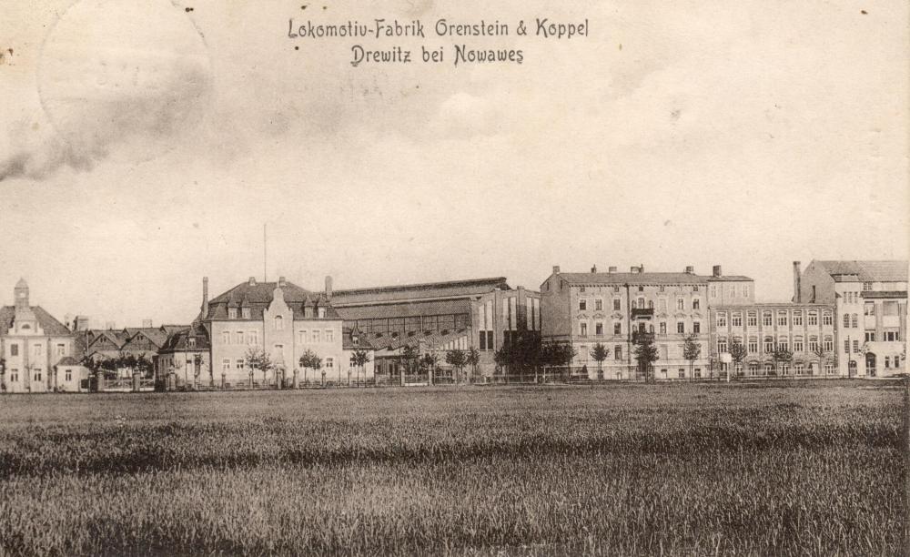Bildpostkarte: Lokomotiv-Fabrik, Orenstein Koppel, Drewitz bei Nowawes 